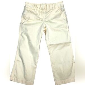 J Crew Pale Yellow Favorite Fit‎ Capris New without Tags size 8